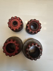 RIDGID Pipe Threader 00-R Die Head Lot of 4 Pipe Dies Right Hand NPT 3/8-1-1/4&Prime;
