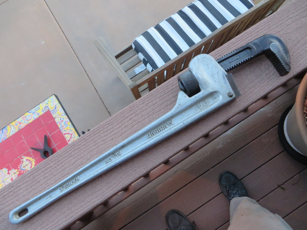 MCC 24&Prime; Aluminum Pipe Wrench PW-DA600 Jaw Size 600mm Forged Handle Japan