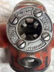 Vintage RIDGID No. 30 Three-Way Pipe Threader 3/8&Prime;, 1/2&Prime; & 3/4&Prime; Dies w/Handle