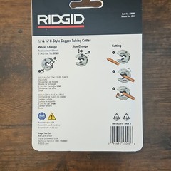 RIDGID C34 C-Style Copper Tubing Cutter 1/2 in-3/4 in, MPN 57008