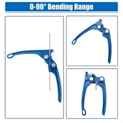 Single Tubing Bender Tool 1/8 3/16 1/4 Brake Fuel Line Handheld Metal Universal