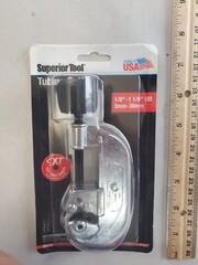 Superior Tool 35275 Aluminum Black/Silver Pipe Cutter 1/8 to 1-1/8 Dia. in.