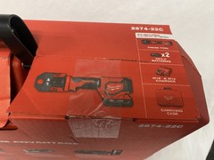 Milwaukee M18 18V Cordless Short Throw Press Tool Kit PEX Crimp Jaws 2674-22C