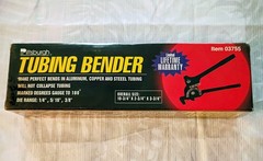 Pittsburgh Tubing Bender for Aluminum, Copper & Steele Tubing, item# 03755 NEW