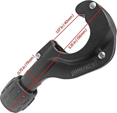 Tubing Cutter 1/8 Inch to 1-3/8 Inch with Extra Blade for Copper, Brass,