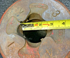RIDGID NO.65-R, THREADS 1&Prime; TO 2&Prime; PIPE, 17&Prime; HANDLE, USA, VINTAGE