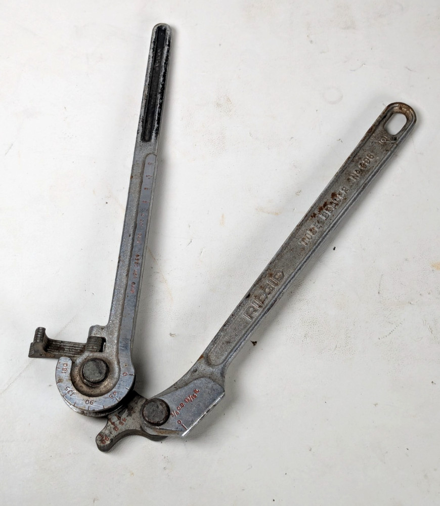 Vintage Ridgid No. 398 Tube Bender 3/8 OD To 15/16 R Made In USA