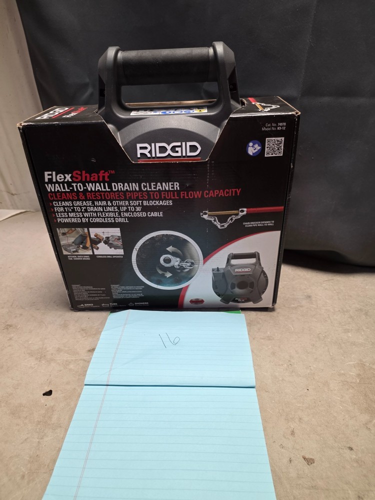 Ridgid 74978 FlexShaft K9-12 Drain Cleaning Machine