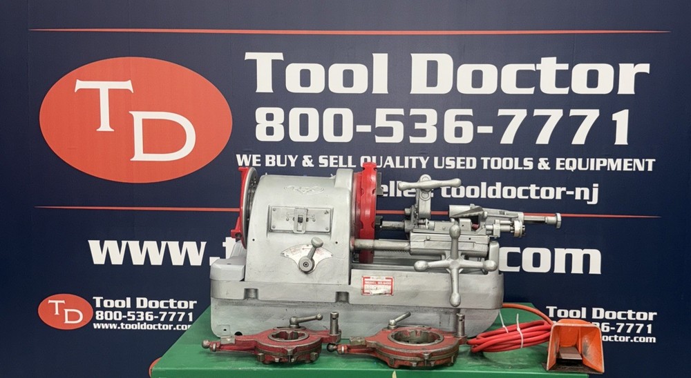 Wheeler Rex 6490 Pipe Threader 1&rdquo;-4&rdquo; ridgid 1224 141 *GREAT SHAPE*