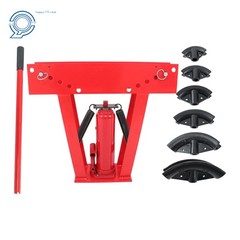 12 Ton Copper Exhaust Pipe Bender Tubing Bender Manual Hydraulic With 6 Dies