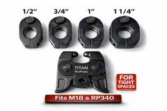 ProPress Jaws 1/2&Prime;-11/4&rdquo; Set fits Milwaukee M18 & RIDGID RP340/Tight space kit