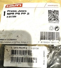 Hilti Press Jaw NPR PS PP 2&Prime; 2217398 Genuine