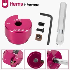 PPR125 04523 Pipe Reamer Clean Ream Extreme with 3/8&Prime; Hex Shaft 1-1/4-Inch Head