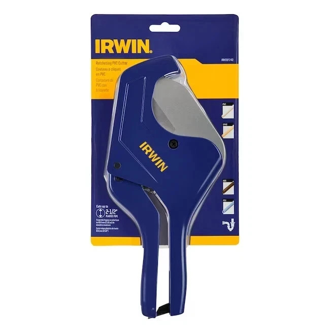 Irwin IRHT81742 Ratcheting PVC Cutter Cuts 1/8 to 2 1/2&Prime; New Sealed