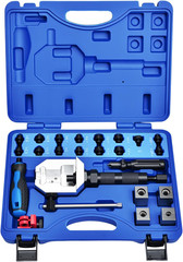 24Pcs Hydraulic Brake Line Flaring Tool Kit, 37&deg;& 45&deg; Flare Tool Set,Single Doub