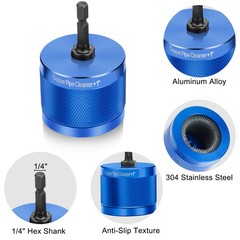 3x Copper Pipe Cleaner Drill Set 1/2&Prime; 3/4&Prime; 1&Prime; Metal Tube Plumber Cleaning Tool