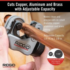 Close Quarters Autofeed Tubing Cutter 1/4&Prime;&ndash;1-1/8&Prime; Pipe Cutting Tool 86127