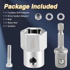 For Stainless Steel Headwind Trailer Crank Handle Cordless Drill Adapter Kit