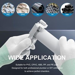 Plastic Pipe Reamer Deburring Reed Tool PP CPVC ABS PVC Chamfer Tool 1-1/4 to 4&Prime;