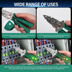 16-IN-1 Foldable Wire Stripping Pliers, 2026 New Rechargeable 12-250V AC/DC T&hellip;