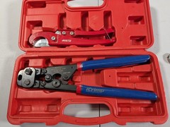 iCrimp PEX Clamp Cinch Tool & Pipe Cutter ASTM F2098 3/8-1in w/Case & Rings