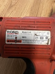 Ridgid K-45 Drain Cleaning Gun 120V 3.2A 50/60Hz