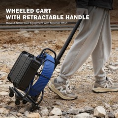 10.1 in. Self-Leveling Sewer Inspection Camera Locator Wheels Handle 165ft/50m