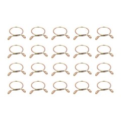 Fuel Line Hose Clips, 20pcs 22mm 65Mn Steel Tubing Spring Clamps