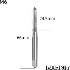 M6 x 1.0 Metric Machine Thread Tap and Round Die Set Right Hand Repair Kit