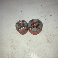 Ridgid 00-R 3/8 & 1/2&rdquo;NPT Diehead Pipe Threader Good Condition No Chipped Teeth