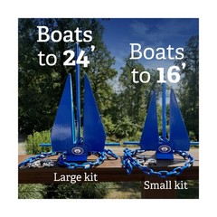 Greenfield Complete Fluke Anchor Kit &ndash; American-Made, Includes Chain, 100f
