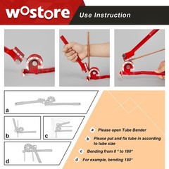 Professional 180&deg; Pipe Bender for Copper, Aluminum & Brass &ndash; Durable & Ergonomic