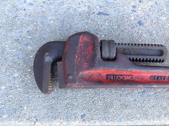 RIDGID 18&Prime; Heavy Duty Pipe Wrench The Ridge Tool Co. USA Excellent Operating Con