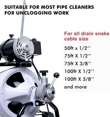Drain Snake Drill Attachments,8-Piece Drain Cleaner Combination Cutter Heads, Us