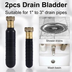 2pcs Drain Bladders, Drain King Cleaner for 1-2&Prime; & 1.5-3&Prime; Pipe Bladder Unclog&hellip;