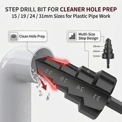 PVC Pipe Threader Kit, Threading Tool for 1/2&Prime; & 3/4&Prime; PVC/PPR Plastic&hellip;