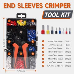 iCrimp Square Self-adjustable Wire Ferrule Crimping Tool for AWG23-7 Bootlace En