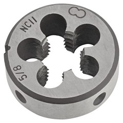 5/811 UNC HSS Tap Die Set Machine Thread Round Right Hand Tool Kit Hardware