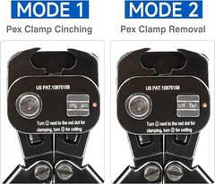 3/8, 1/2, 3/4, 1-in PEX Clamp Tool Kit Cinch & Removal Tools PEX Tubing Cutter