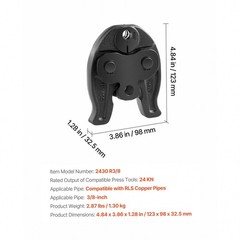 3/8&Prime; Compact Press Jaw 52 HRC for RLS Copper Pipes