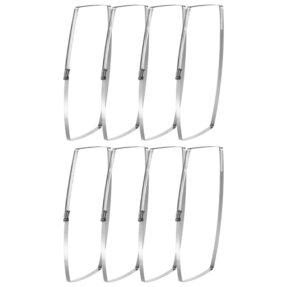 8pcs 14&Prime; x 6&Prime; Rectangular Hose Clamps 304 Stainless Steel Square Duct Clamp