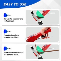 Tube Bender Kit, for 1/4&Prime;-7/8&Prime; O.D. 90&deg; Forward/Reverse Bending Ratcheting