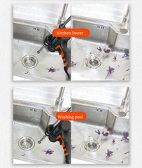 12V Pipe Dredge Machine Electric Drill Toilet Drain Clogging Cleaning Tool