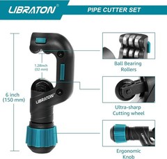 Libraton Pipe Cutter, Tubing Cutter, Copper Pipe Cutter, 5/32&rdquo; to 1-1/4&rdquo; Outer
