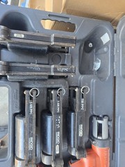 Ridgid compact RP 210 press frame Used With Battery And Charger Works