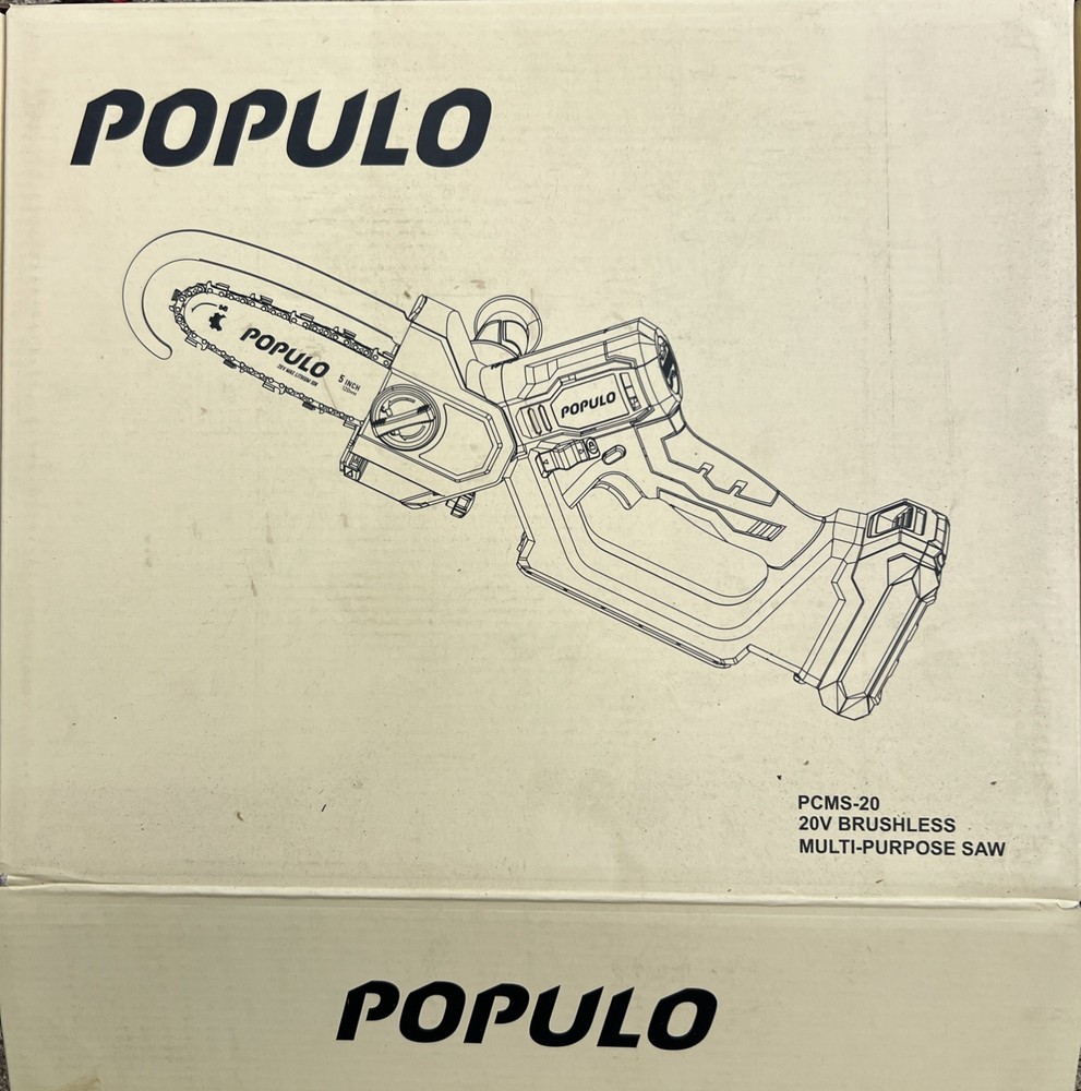 POPULO 20V Cordless Electric Drain Auger-Efficient 25Ft Auto-Feed Drain Snake wi