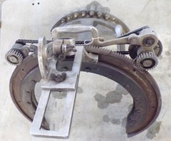 MATHEY & DEARMAN, PIPE BEVEL MACHINE, 8&Prime;-12&Prime; MACHINE, W/ HAND CRANK