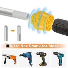 PVC Thread Maker Tool Pipe Threader Plumbing Tool with 3 Dies for Electric Drill