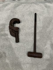 Vintage Reed Mfg Co No. 1 Pipe Cutter Plumbing Tool Erie PA Antique Cast Iron