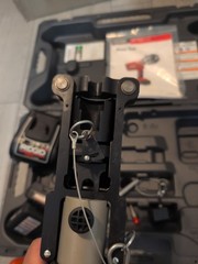 Nice RIDGID RP 210 Press Tool Kit for PEX with 2 Batteries ,Charger, 1/2 Clamps